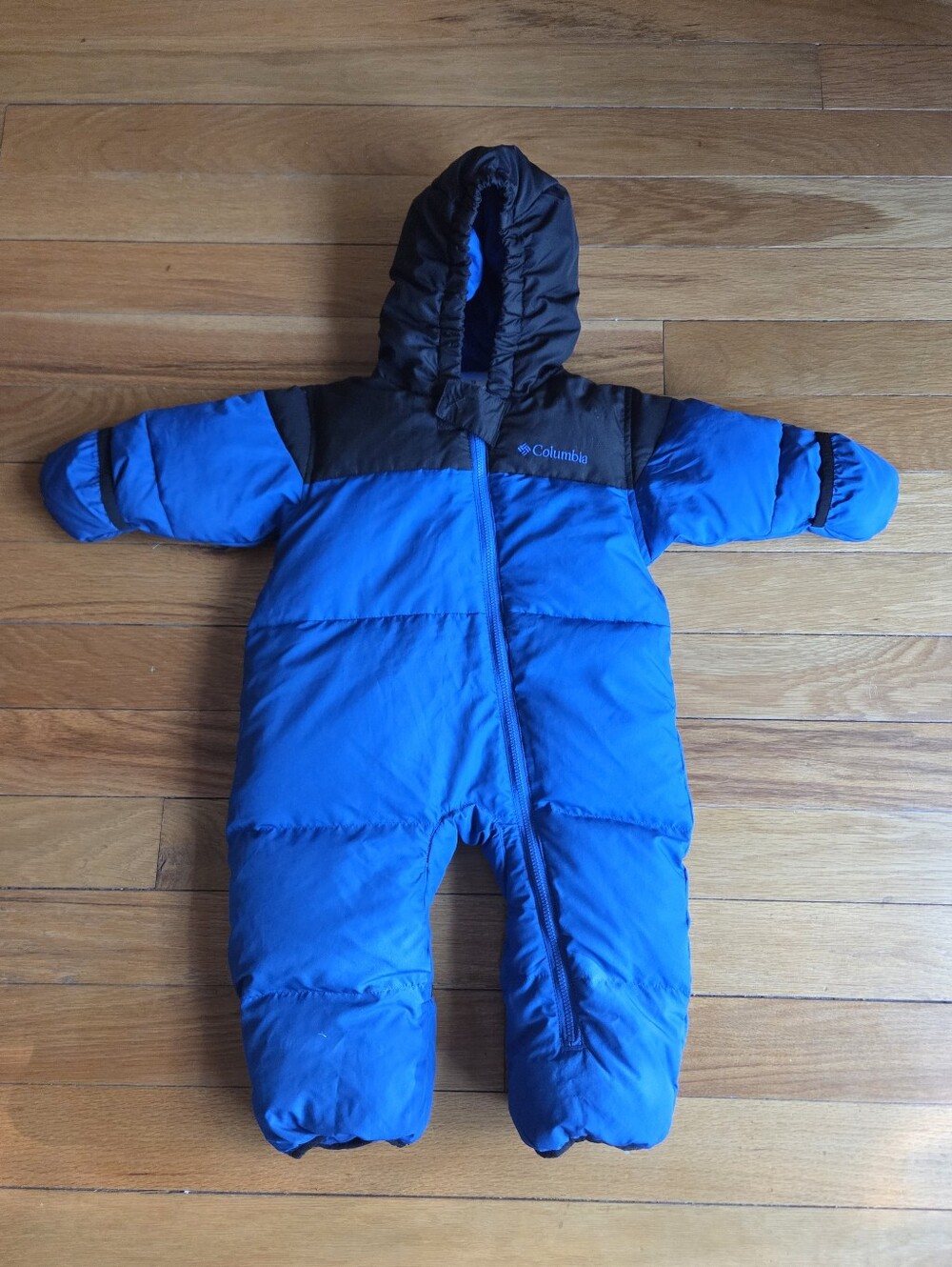 Columbia Downfeather Blue Hooded I18 Month Snowsuit